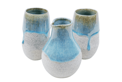 Blue Series Dragonfruit Ceramics Decanter and Goblets - Harmonie Home & Body